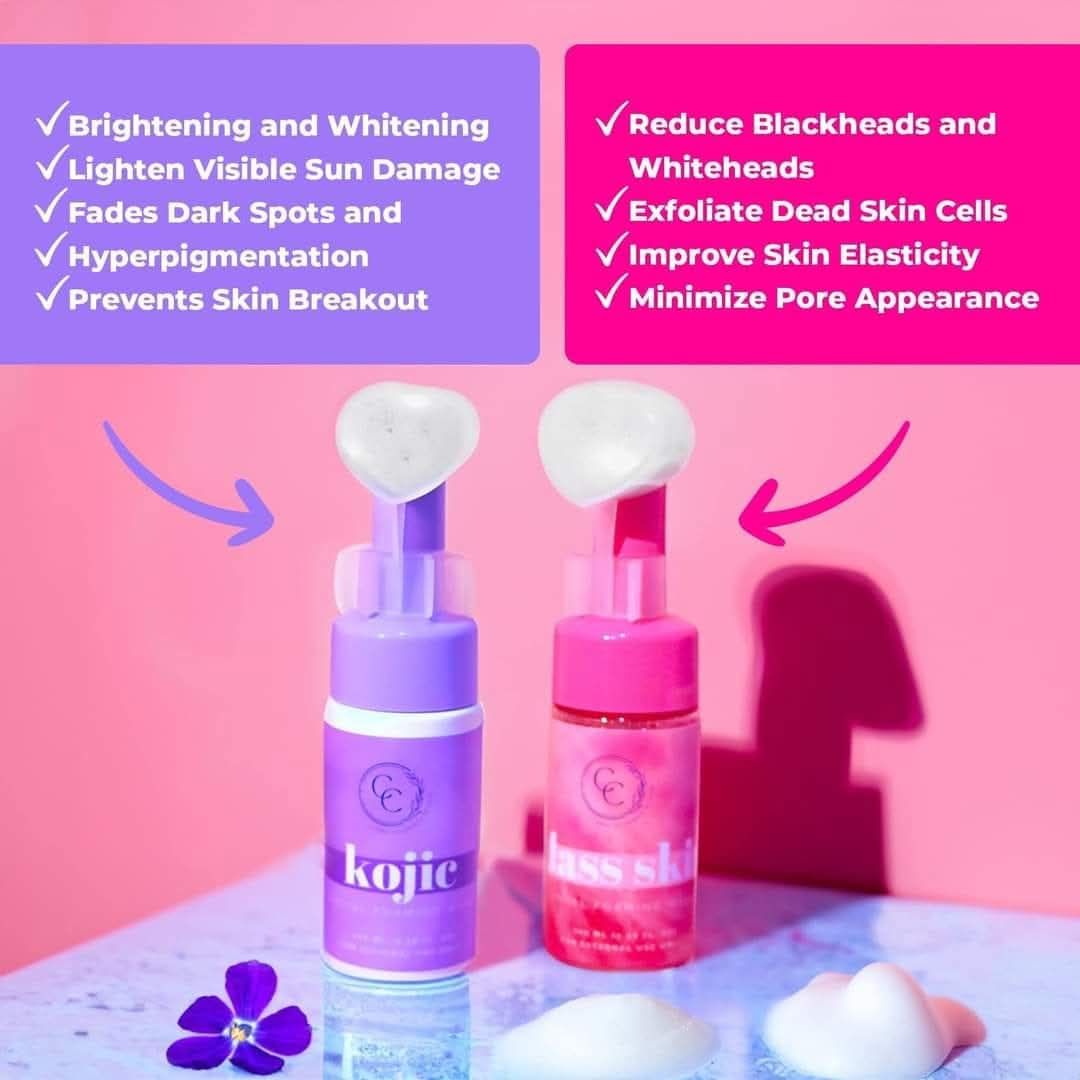 CC GLAM & BEAUTY | GLASS SKIN & KOJIC FACIAL FOAM WASH