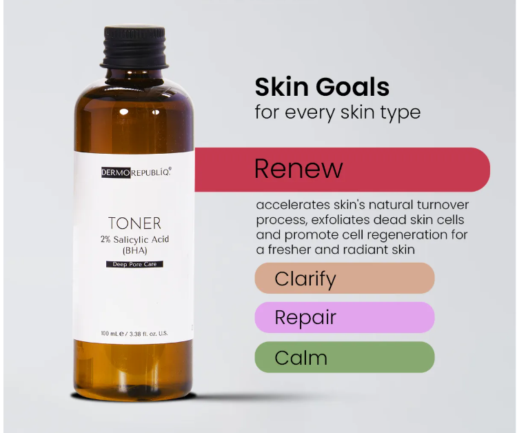 Dermorepubliq 2% Salicylic Acid (BHA) Deep Pore Care Toner