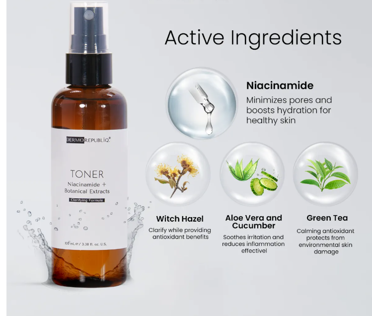 Dermorepubliq Clarifying Formula Toner Niacinamide + Botanical Extracts