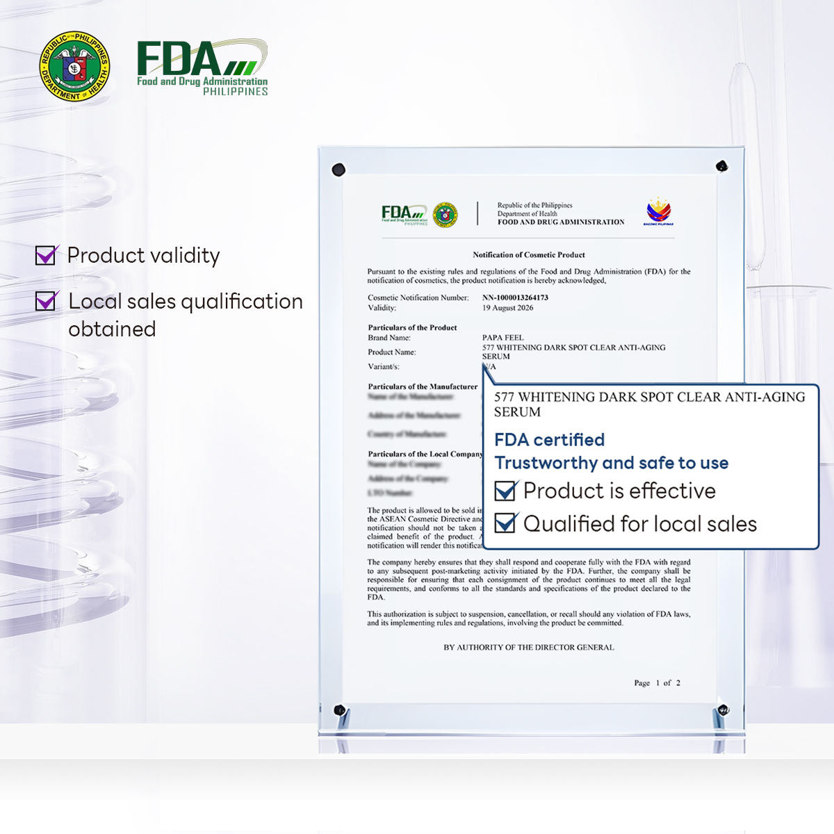 PAPA FEEL 577 4 IN 1 DARK SPOT SERUM HYDRATING BRIGHTENING FIRMING Serum 30ml