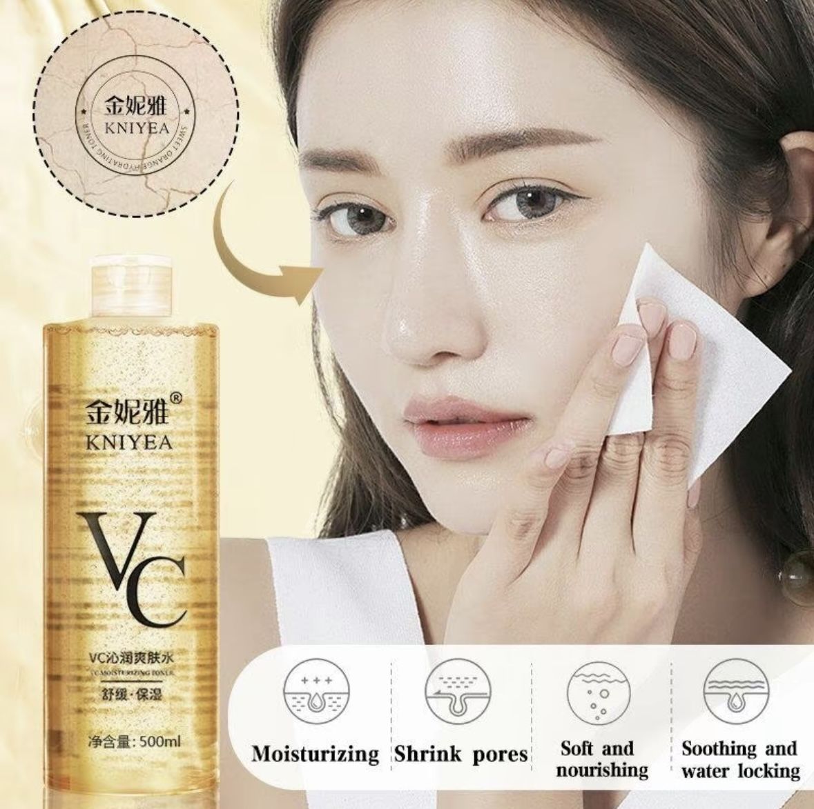 Vitamin C Toner 500ml Intensive Whitening Toner Essence Remove Acne Pimple Marks