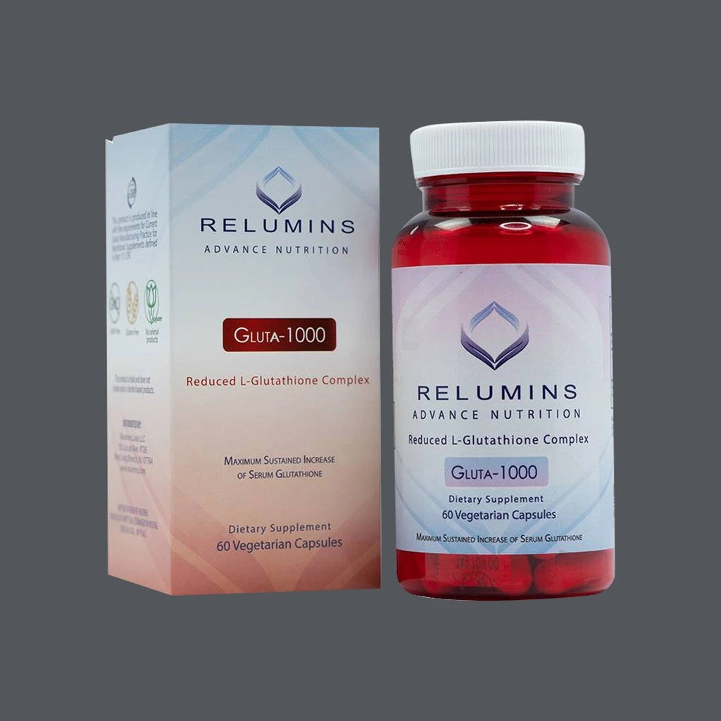 RELUMINS L-Glutathione 1000mg 60 Vegetarian Capsules