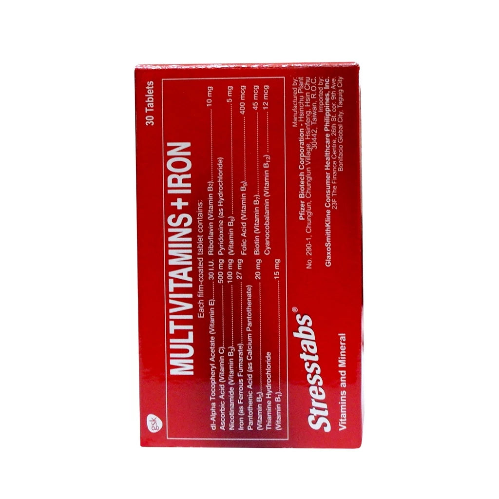 STRESSTABS Multivitamins Bottle of 30 Tablets | Shopee Philippines