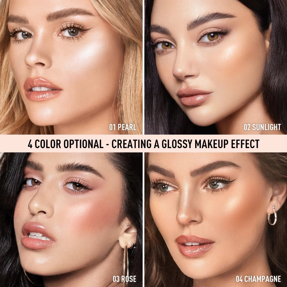 O.TWO.O Liquid Highlighter Haute Galaxy Silky Blends Seamlessly Glow Skin Long lasting Face&Body