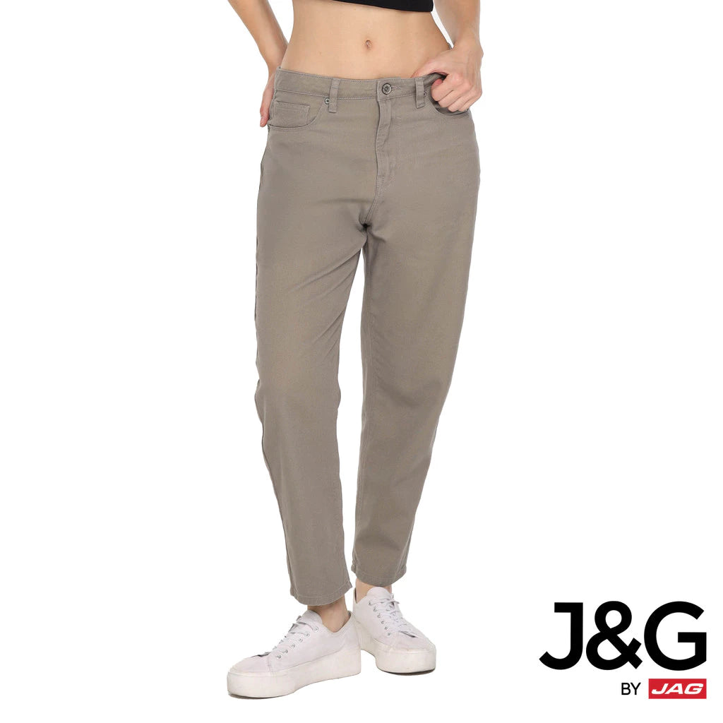 J&G Ladies Colored Carrot Jeans