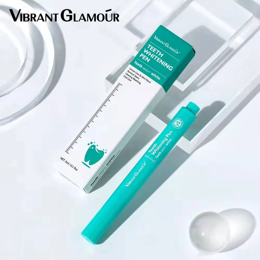 VIBRANT GLAMOUR Teeth Whitening Pen Effective Remove Stains No Sensitivity Travel Friendly Easy