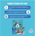 ATC HEALTH Robust 2 Tablets Men's Dietary Supplement Original Authentic FDA Approved Sexual function enhancement No side effects