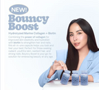 NEW MOON Bouncy Boost Collagen + Biotin 500mg 60 CAPSULE with Hydrolyzed Marine Collagen, Biotin