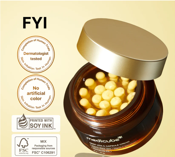 Medicube Deep Vita C  | PDRN Pink Collagen | TXA Niacinamide Capsule Cream 55g