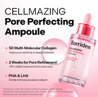 Torriden CELLMAZING Pore Perfecting Ampoule 1.01 fl.oz. + CELLMAZING Firming Cream 2.02 fl.oz. + CELLMAZING Firming Eye Cream 1.01 fl.oz | Improving Skin Elasticity | 5D Collagen Complex
