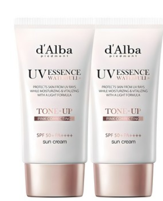 d’Alba Waterfull Tone-Up Sunscreen SPF50+ PA++++ 50ml 2pcs