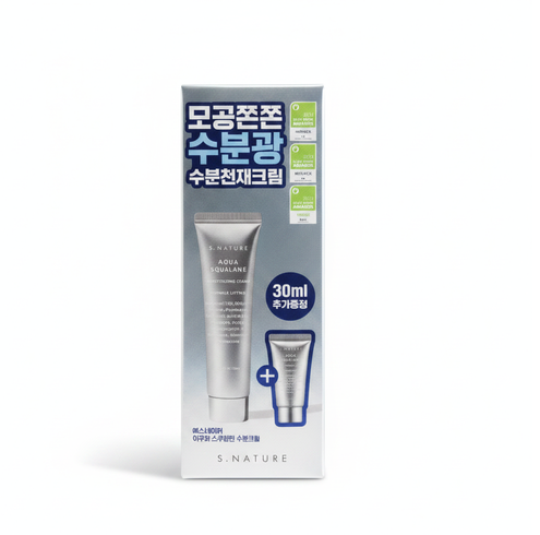 S.Nature Aqua Squalane Moisturizing Cream 60ml Set (60ml+30ml)