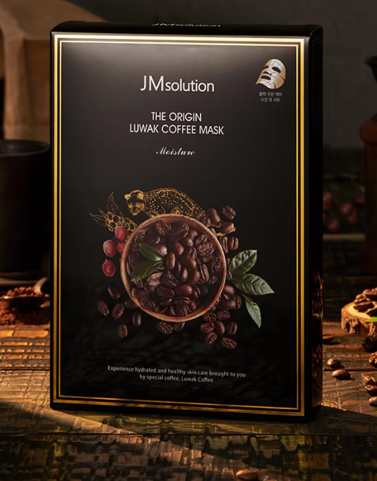 JM Solution | The Origin Luwak Coffee Mask Pack 20 Sheets (10 Sheets