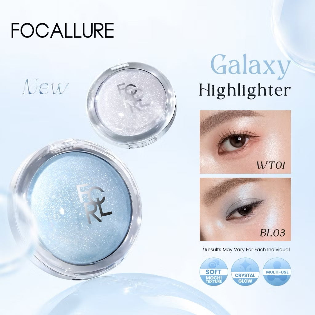 Mini Focallure Highlighter Powder Pearl Brightening Disk Natural Stereo Face Eye Contouring Boosting Glow Cosmetic Tool