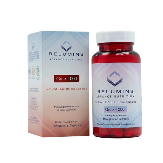 RELUMINS L-Glutathione 1000mg 60 Vegetarian Capsules