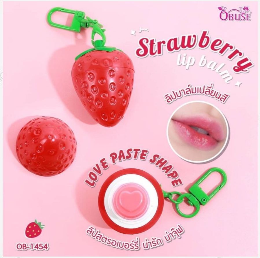 OBUSE STRAWBERRY MAGIC LIP BALM 3ML