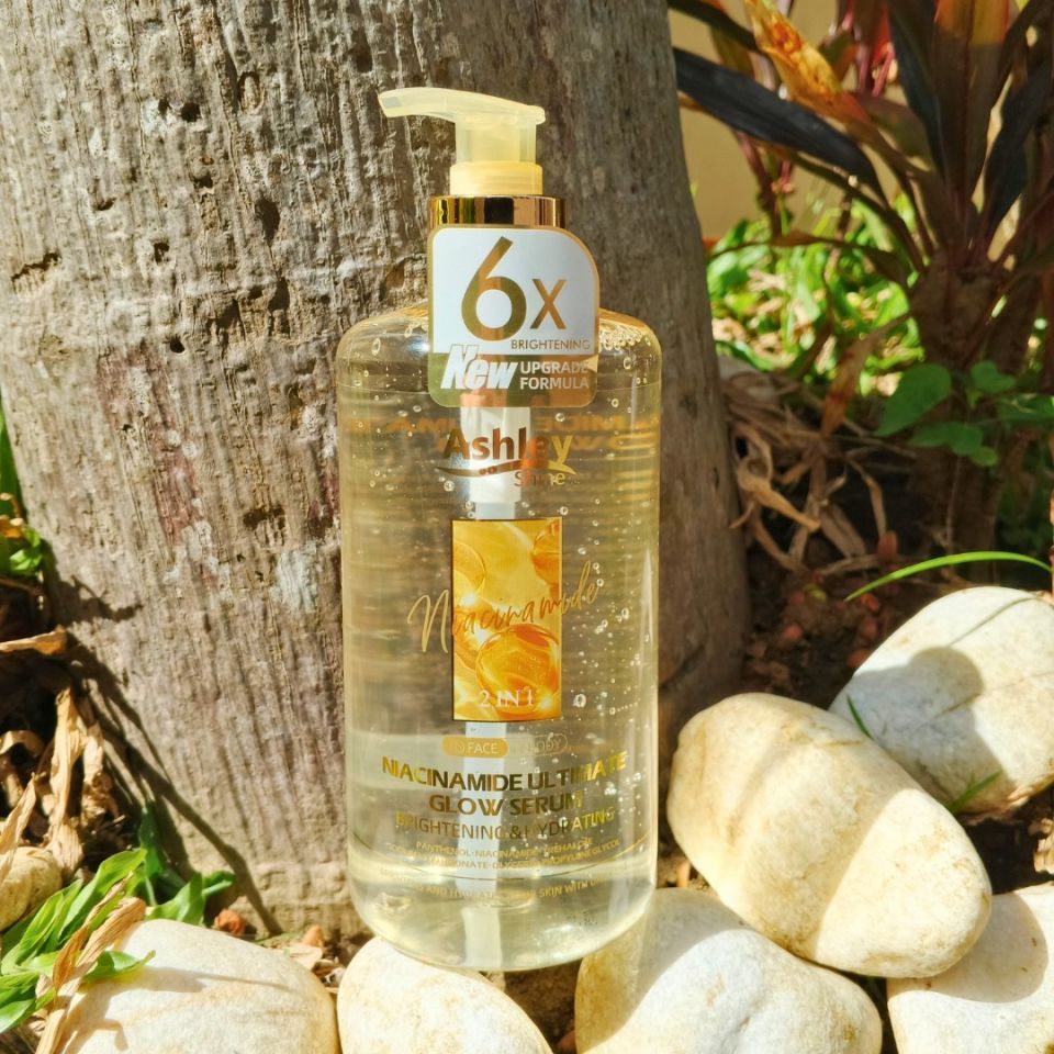 Ashley Shine NIACINAMIDE Pure Serum Face and Body Moisturizes Whitening Skin 520ml