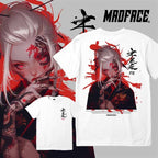 MADFACE Clothing - Japan Demon Female Warrior - Geisha Print Shirts - Men's And Women's T-shirts