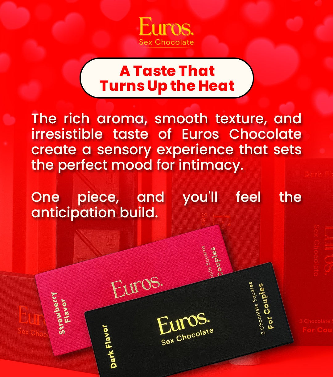 Euros Chocolate : Pleasure Boosting Dark Chocolate Aphrodisiac