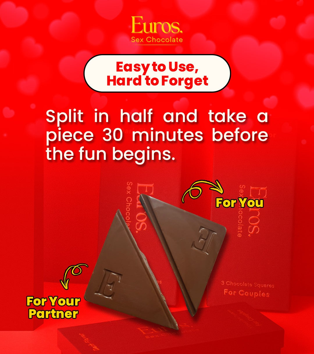 Euros Chocolate : Pleasure Boosting Dark Chocolate Aphrodisiac