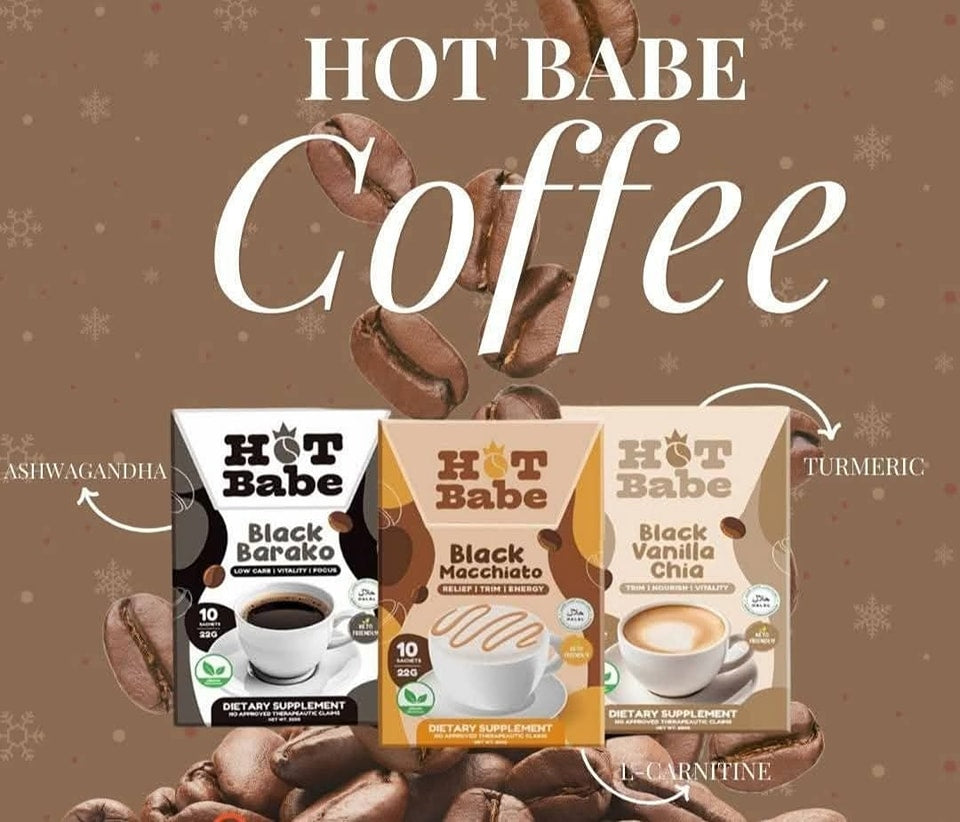 HOT BABE Black Macchiato Barako Vanilla Chia Slimming Weight Loss Coffee Kiray Celis