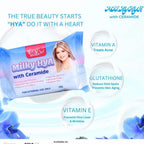 3PCS BMRS MILKY HYA WITH CREAMIDE SOAP Increase Skin Moisture, Minimize Fine Line & Wrinkles, Brighten Skin 70g