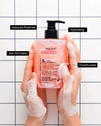 Skin Glowry Perfect Glow Shower Gel - Galaxy Pink Hexapeptide Tender Skin Or Gr Green Aha Fruit Acid Smooth Body Wash 400mL kiwi and Jasmine
