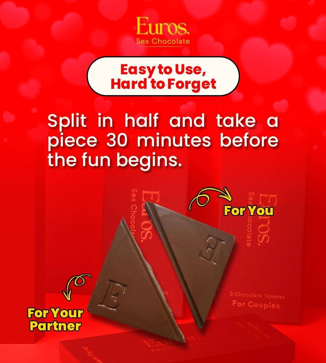 Euros Chocolate : Pleasure Boosting Dark Chocolate Aphrodisiac