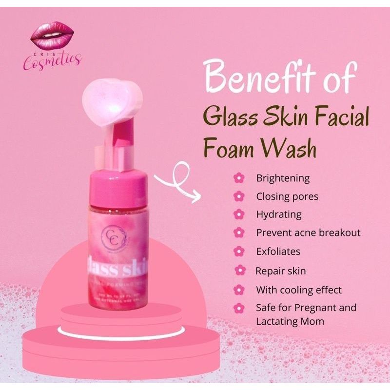 CC GLAM & BEAUTY | GLASS SKIN & KOJIC FACIAL FOAM WASH