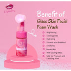 CC GLAM & BEAUTY | GLASS SKIN & KOJIC FACIAL FOAM WASH