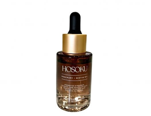 HOSOKU Rosemary + Biotin Hair Growth Oil – Strengthen, Thicken & Revive Thinning Hair (30ml)