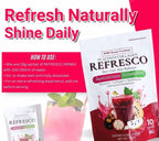 BMRS PLACENTA COLLAGEN CALAMANSI FLAVOR REFRESCO DRINK PLACENTA + COLLAGEN + GLUTATHIONE DIETARY SUPPLEMENT 18G