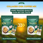 FITGUM Collagen Chia Coffee Weight Management Fitgum 20X Collagen Coffee Whitening Skin With Glutathione Slimming Coffee With Collagen 10pcs