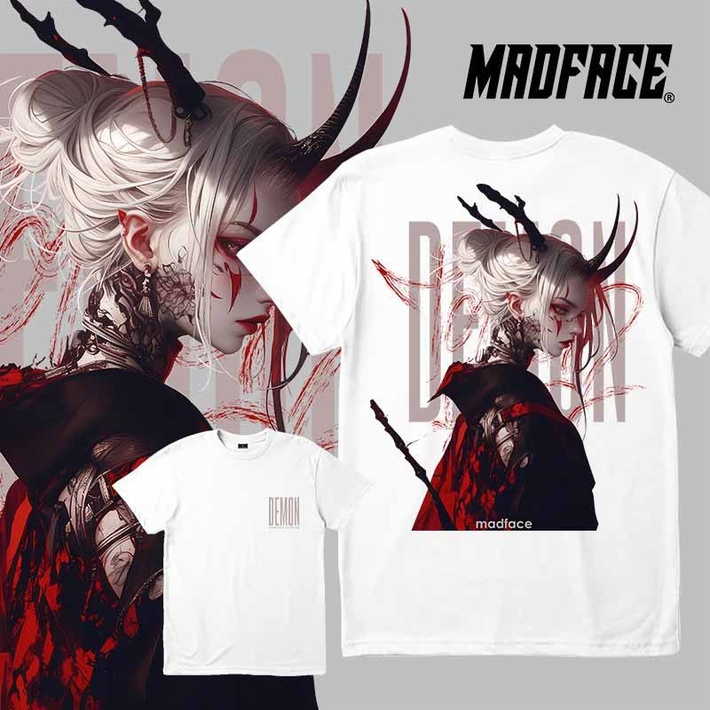 MADFACE Clothing - Japan Demon Female Warrior - Geisha Print Shirts - Men's And Women's T-shirts