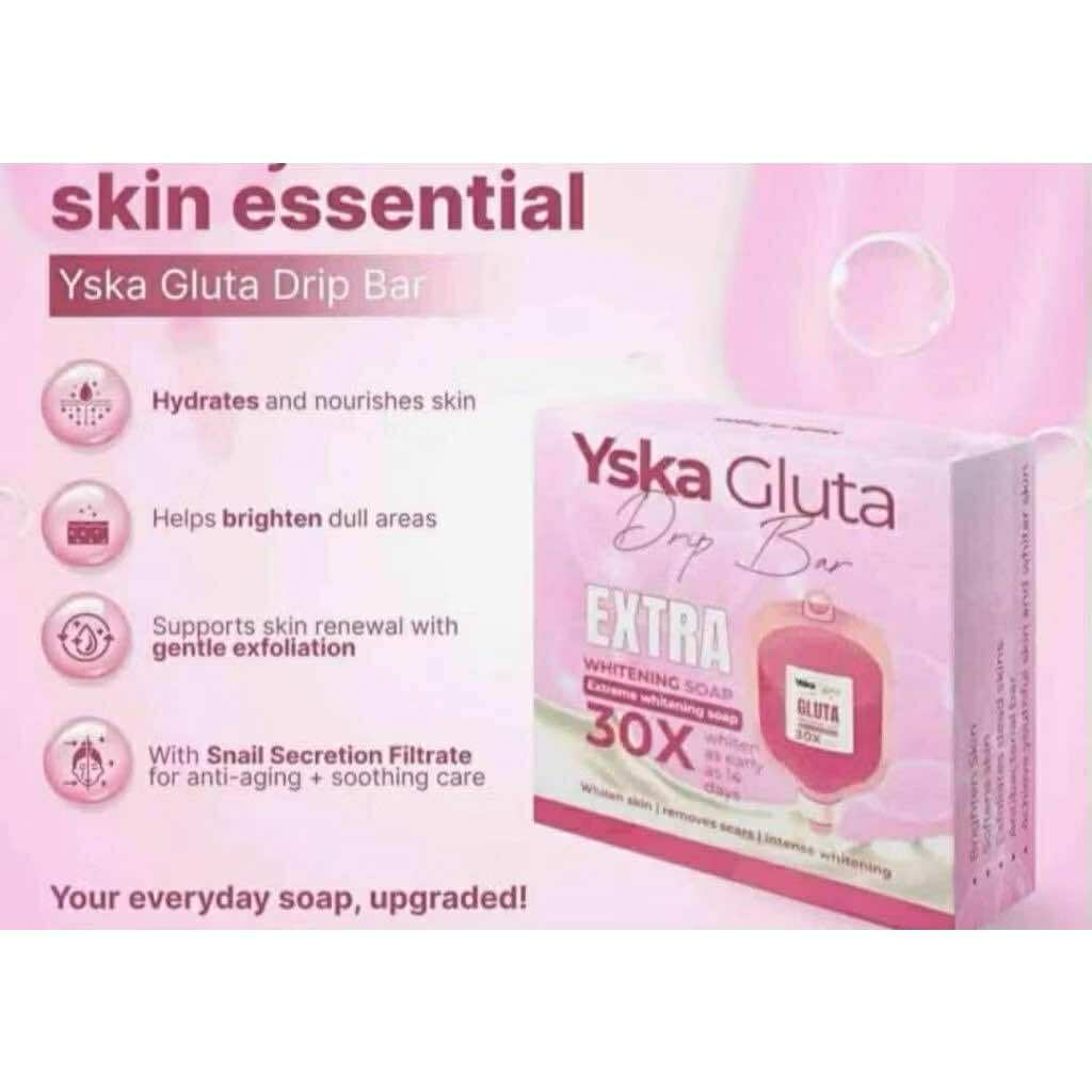 YSKA Gluta Drip Bar 30X EXTRA Whitening Made in Thailand 70g Soap