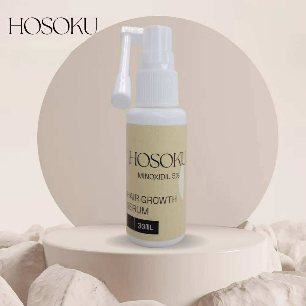 Hosoku Minoxidil 15% Hair Growth Serum Original With Collagen And Castor Oil