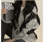 Argyle Overfit Cardigan