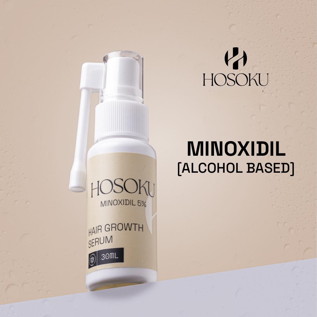 Minoxidil Hair Growth Hosoku (with collagen and castor oil) Fast Powerful Hair Grower Hair Care 100% Pure Natural