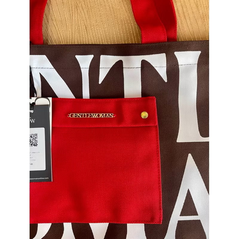 GENTLEWOMAN  Painted Wall Tote Bag from Thailand Canvas Shoulder Bag for Travel Should and Fashion Bag