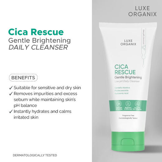 Luxe Organix Cica Rescue Cleansers 150g