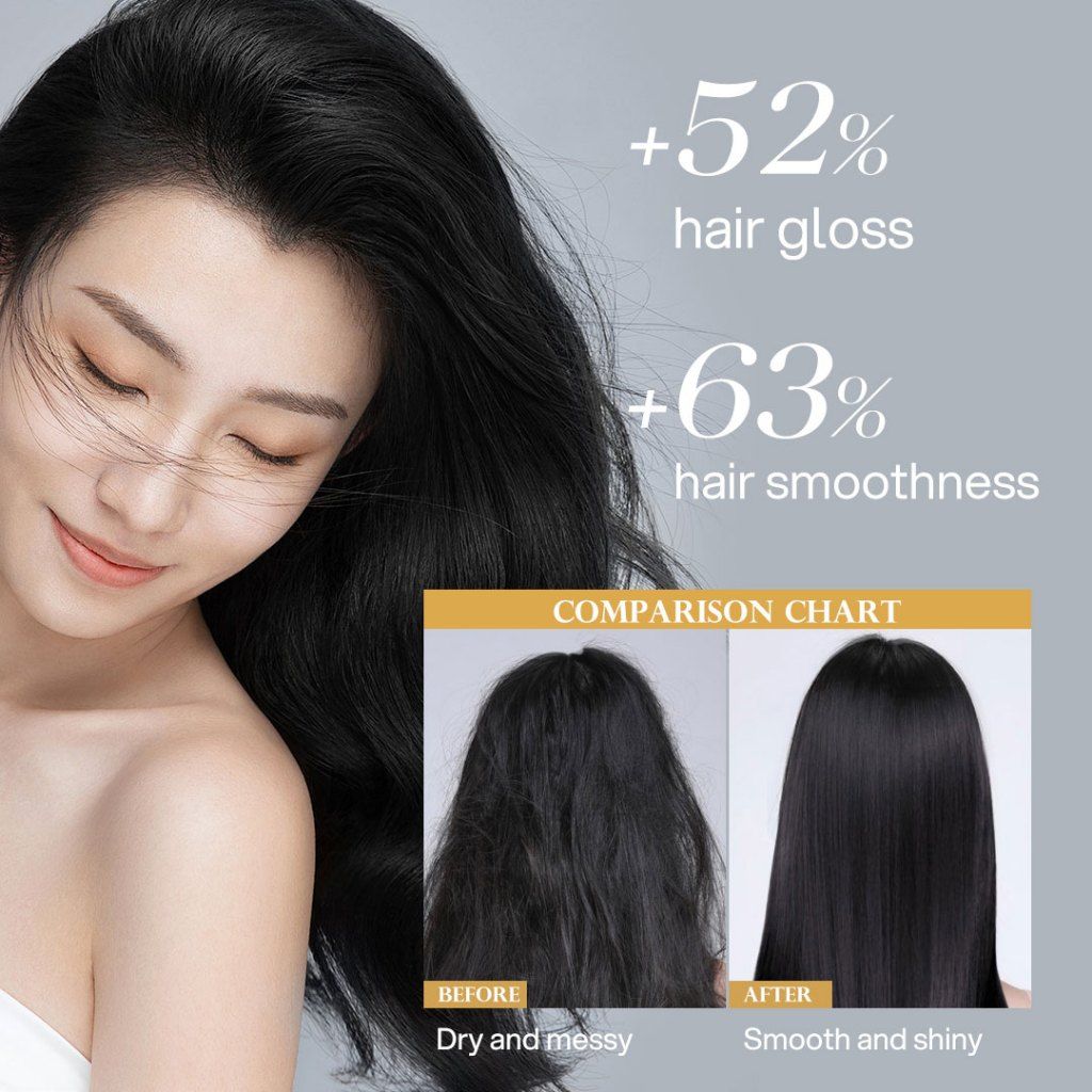 BREMOD Cocoa Butter Camellia Seed Oil Smooth Glossy Moisturizing Hair Essentail Oil Serum 100ml