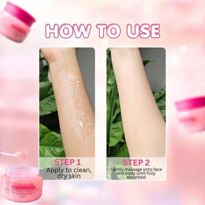 BMRS YUNA GLOW WHITENING CREAM with Placenta, Glutathione and Dragon B –  𝙼𝚊𝚛𝚒𝚎 𝚈𝚘𝚘𝚗