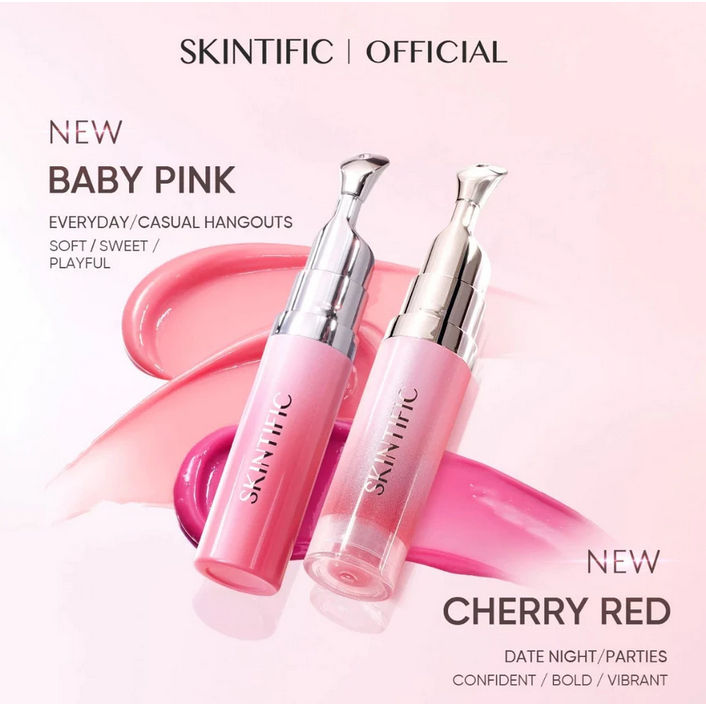 NEW LAUNCH SKINTIFIC Peptide Brightening Lip Serum Lip Balm Lip Tint Lip Stick-evens out dark Lip