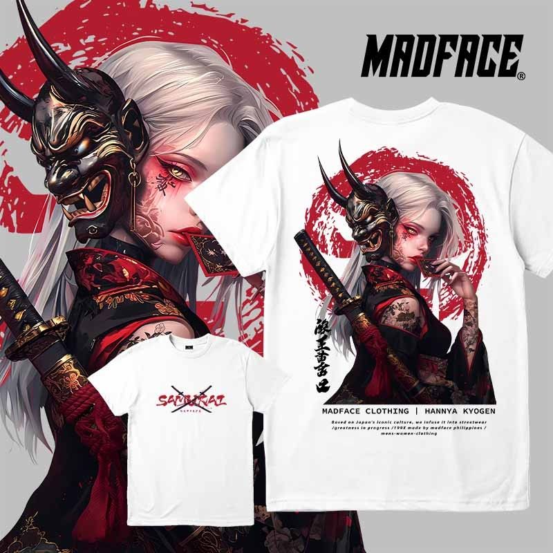 MADFACE Clothing - Japan Demon Female Warrior - Geisha Print Shirts - Men's And Women's T-shirts