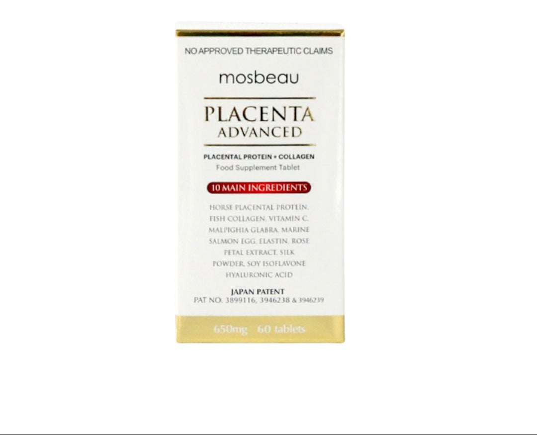 MOSBEAU PLACENTA ADVANCED SUPPLEMENT 60 Tablets / 650mg