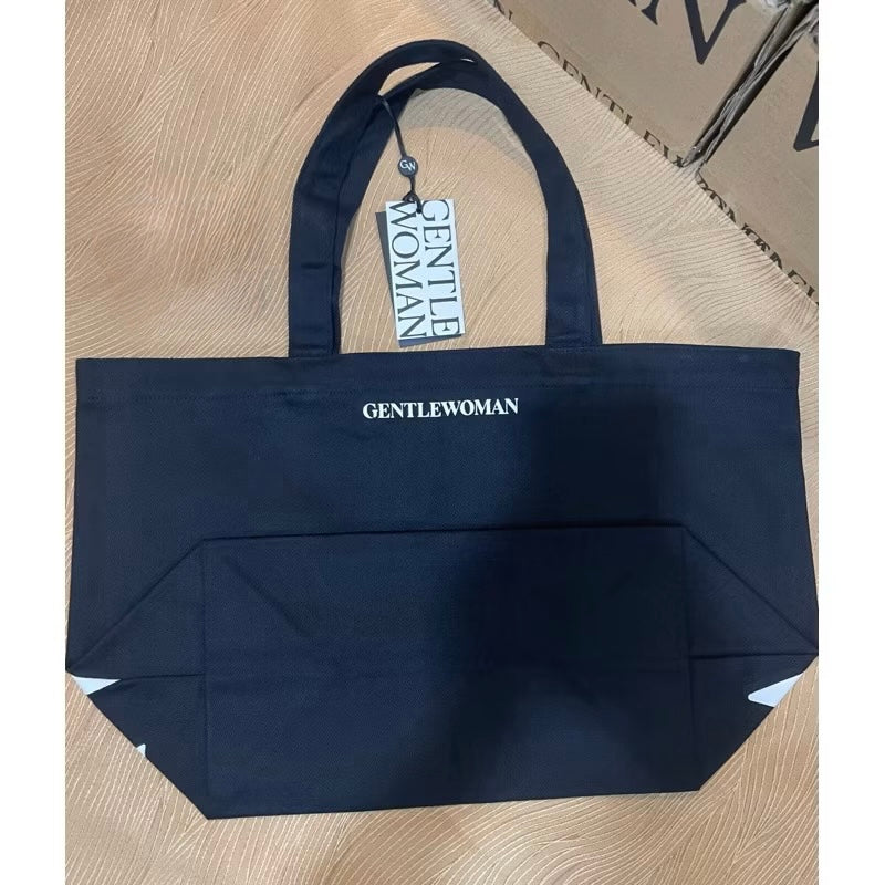 Gentle Woman Large Capacity Tote Bag With  Alphabet Canvas Bags For Ladies Office Worker Tote GentleWoman