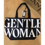 Gentle Woman Large Capacity Tote Bag With  Alphabet Canvas Bags For Ladies Office Worker Tote GentleWoman