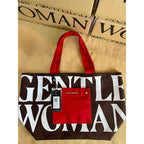 GENTLEWOMAN  Painted Wall Tote Bag from Thailand Canvas Shoulder Bag for Travel Should and Fashion Bag