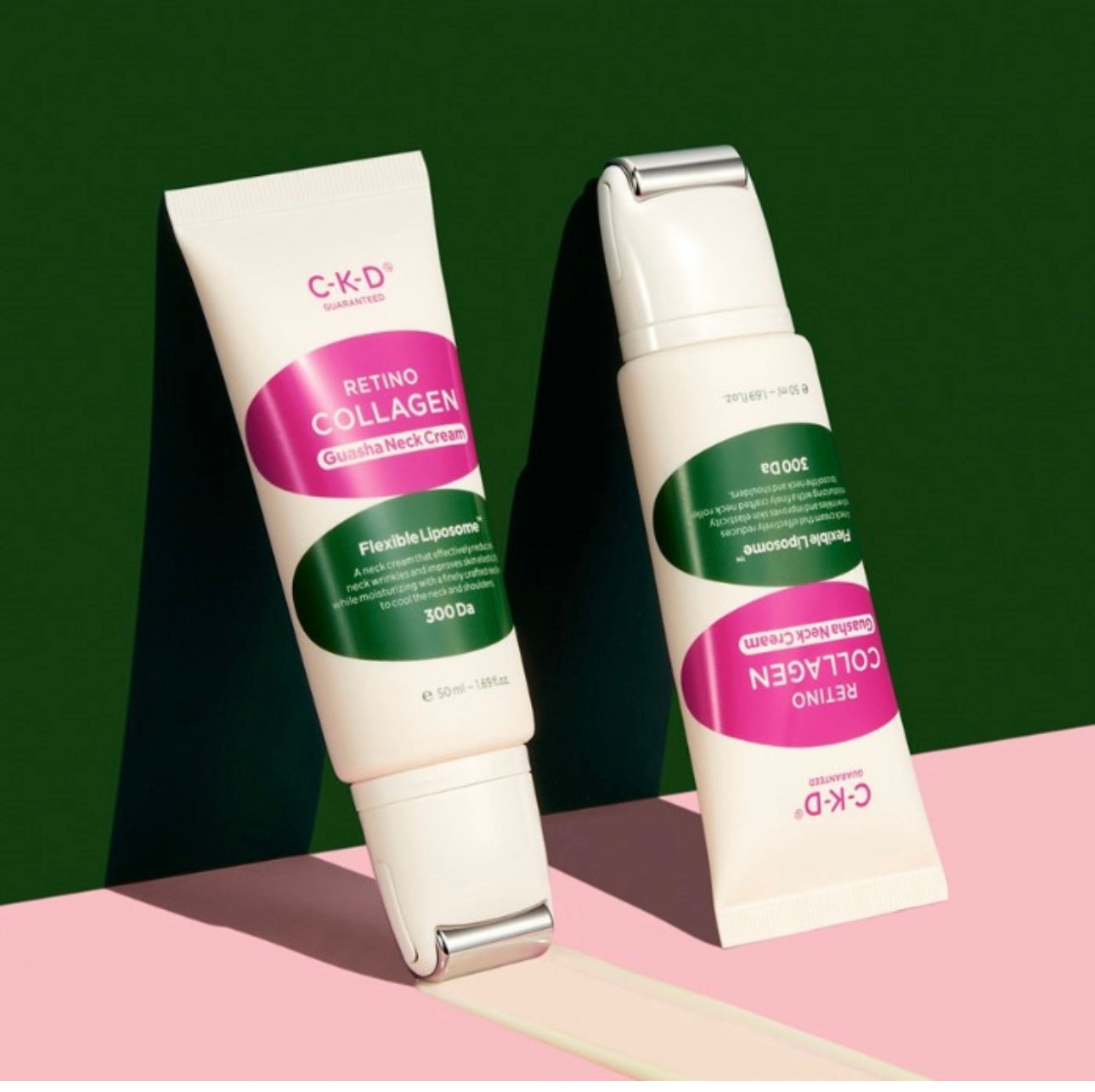 CKD Retinocolagen low molecular weight 300 neck wrinkle cream 50ml + collagen ampoule