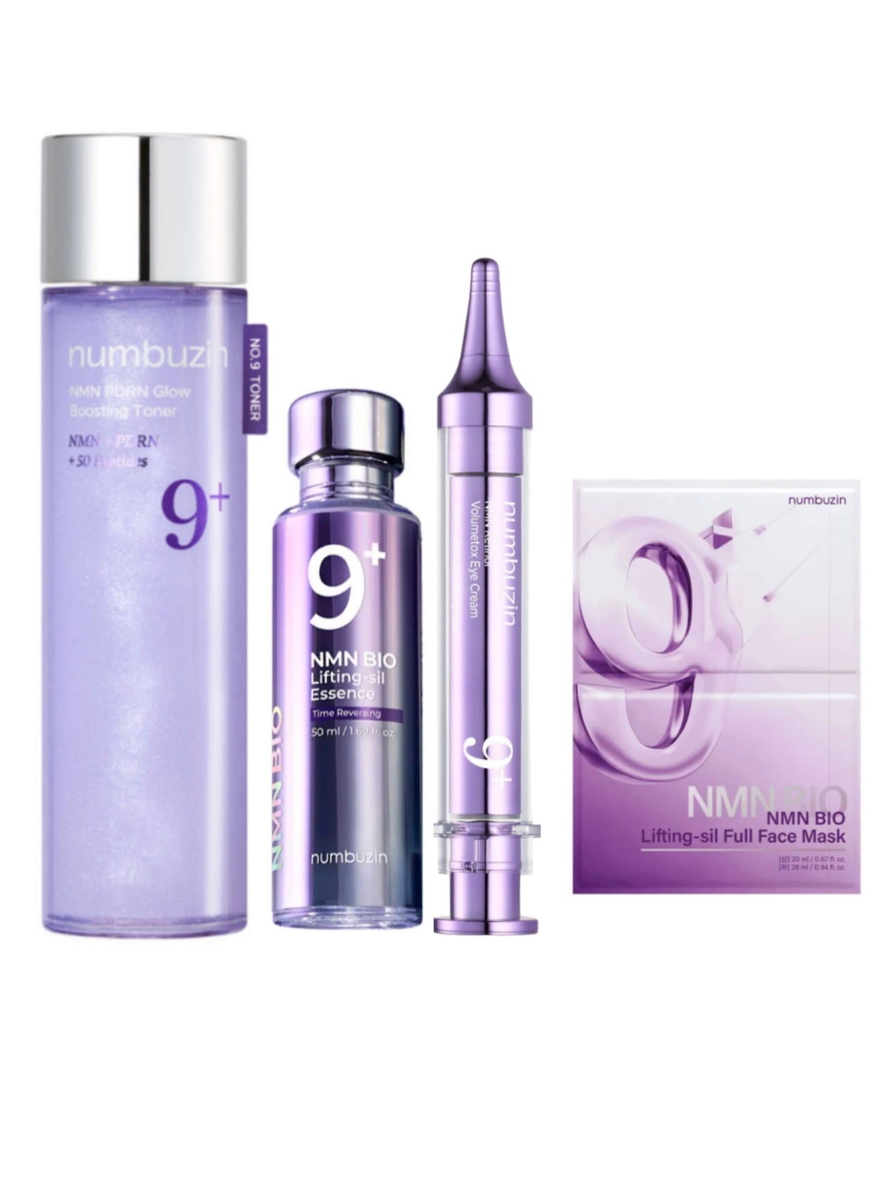 Numbuzin No.9 NMN BIO lifting set of 4 (toner + essence + eye cream + mask pack)